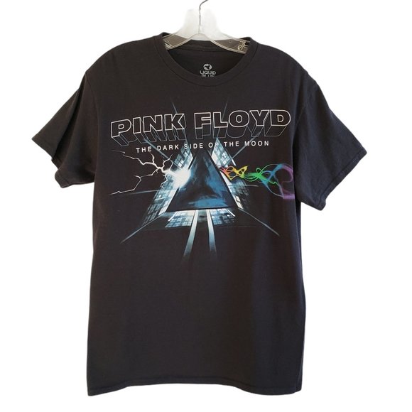 Liquid Blue Pink Floyd Dark Side of Moon T-Shirt Unisex Size Medium Black - Picture 1 of 7